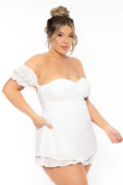 Plus Size Sweetheart Romper - Ivory 4 Plus Size Sweetheart Romper - Ivory -Kitchensuppliesdeal curvy sense jumpsuits and rompers plus size sweetheart romper ivory 31278048313441