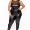 Plus Size Taneesha Mesh Jumpsuit - Black 1 Plus Size Taneesha Mesh Jumpsuit - Black -Kitchensuppliesdeal curvy sense jumpsuits and rompers plus size taneesha mesh jumpsuit black 29254561398881