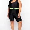 Plus Size Totally Rad Bodycon Romper - Black -Kitchensuppliesdeal curvy sense jumpsuits and rompers plus size totally rad bodycon romper black 29269599551585