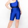 Plus Size Totally Rad Bodycon Romper - Royal Blue -Kitchensuppliesdeal curvy sense jumpsuits and rompers plus size totally rad bodycon romper royal blue 29269611151457