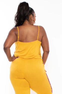 Ambiance Plus Size Varsity Lounge Jumpsuit - Mustard 5 Ambiance Plus Size Varsity Lounge Jumpsuit - Mustard -Kitchensuppliesdeal curvy sense jumpsuits and rompers plus size varsity lounge jumpsuit mustard 29256894316641