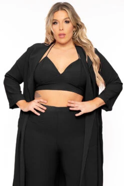 Plus Size Boss Babe 3 Piece Matching Set - Black 4 Plus Size Boss Babe 3 Piece Matching Set - Black -Kitchensuppliesdeal curvy sense matching sets plus size boss babe 3 piece matching set black 30983236255841