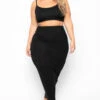 Plus Size Connie Crop Top & Skirt Set - Black 2 Plus Size Connie Crop Top & Skirt Set - Black -Kitchensuppliesdeal curvy sense matching sets plus size connie crop top skirt set black 29706868293729