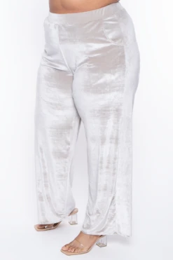 Plus Size Eloise Velour Bandeau & Pant Set - Stone -Kitchensuppliesdeal curvy sense matching sets plus size eloise velour bandeau pant set stone 29705776463969