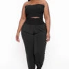 Plus Size Ginara Matching Jogger Set - Black -Kitchensuppliesdeal curvy sense matching sets plus size ginara matching jogger set black 32183475765345