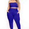 Plus Size Ginara Matching Jogger Set - Blue 2 Plus Size Ginara Matching Jogger Set - Blue -Kitchensuppliesdeal curvy sense matching sets plus size ginara matching jogger set blue 32046641315937