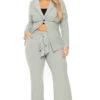 Plus Size HBIC Pant Suit - Sage 1 Plus Size HBIC Pant Suit - Sage -Kitchensuppliesdeal curvy sense matching sets plus size hbic pant suit sage 30185615982689