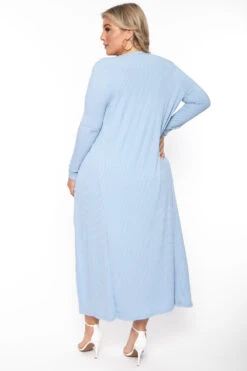 Plus Size Lizah Tube Dress And Cardigan Set - Baby Blue 6 Plus Size Lizah Tube Dress And Cardigan Set - Baby Blue -Kitchensuppliesdeal curvy sense matching sets plus size lizah tube dress and cardigan set baby blue 30026205724769