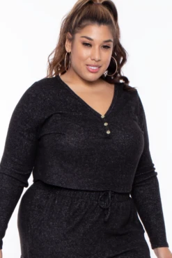Plus Size Mila Lounge Jogger Set - Black 6 Plus Size Mila Lounge Jogger Set - Black -Kitchensuppliesdeal curvy sense matching sets plus size mila lounge jogger set black 29440900497505