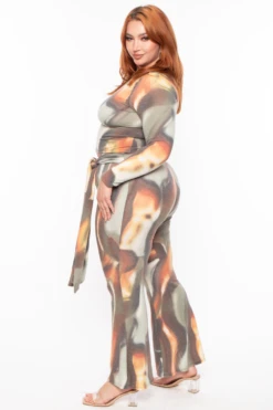 Plus Size Tie Dye Crop Top Pant Matching Set - Multi 5 Plus Size Tie Dye Crop Top Pant Matching Set - Multi -Kitchensuppliesdeal curvy sense matching sets plus size tie dye crop top pant matching set multi 29254747750497