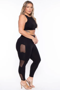Plus Size Valerie Mesh Matching Set- Black -Kitchensuppliesdeal curvy sense matching sets plus size valerie mesh matching set black 29272745836641