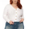 Ambiance Plus Size Delaney Sweater - Ivory 2 Ambiance Plus Size Delaney Sweater - Ivory -Kitchensuppliesdeal curvy sense sweaters cardigans plus size delaney sweater ivory 30598987415649